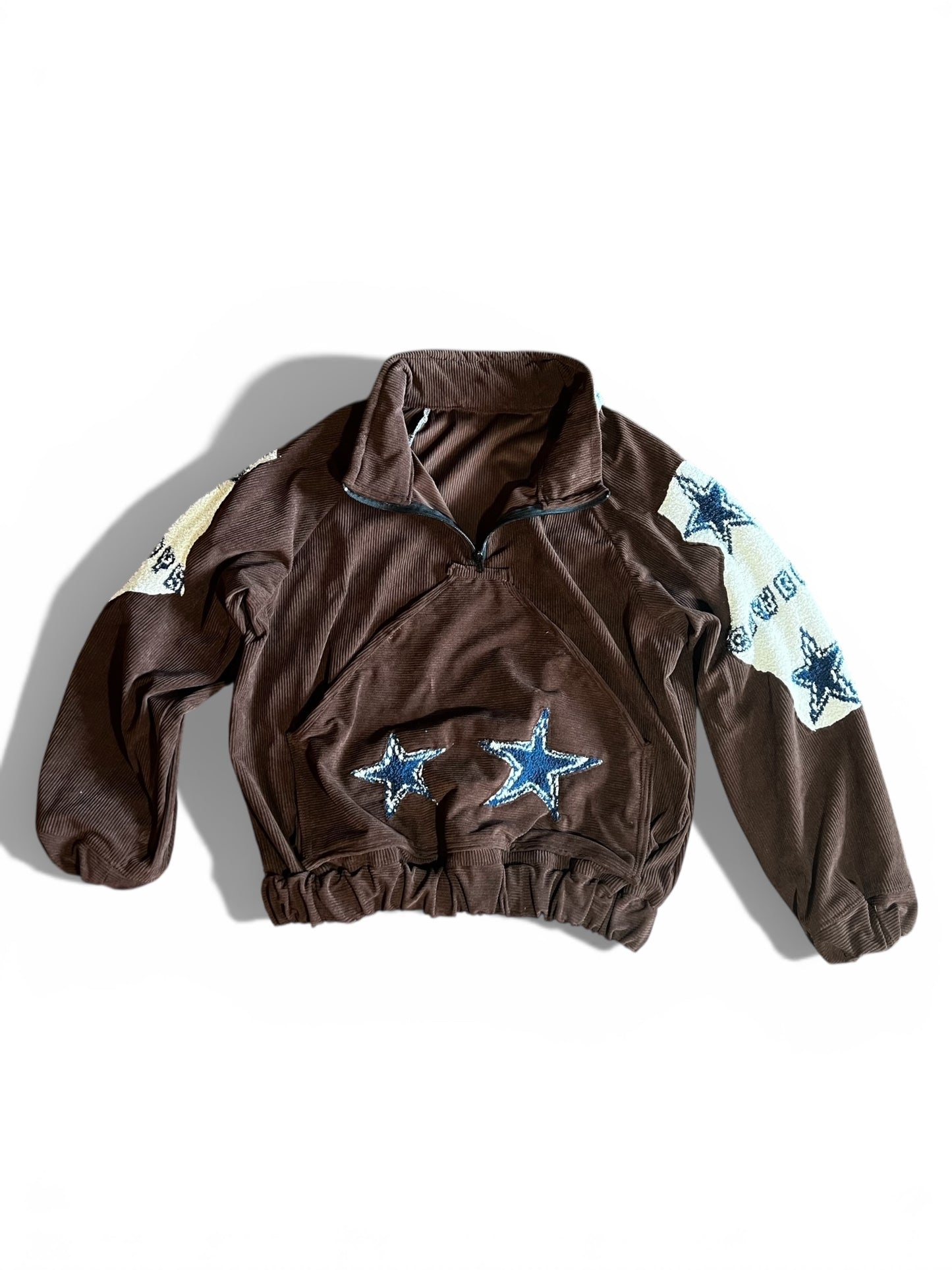 Handcrafted Dallas Cowboy Half Zipper Pull-Over