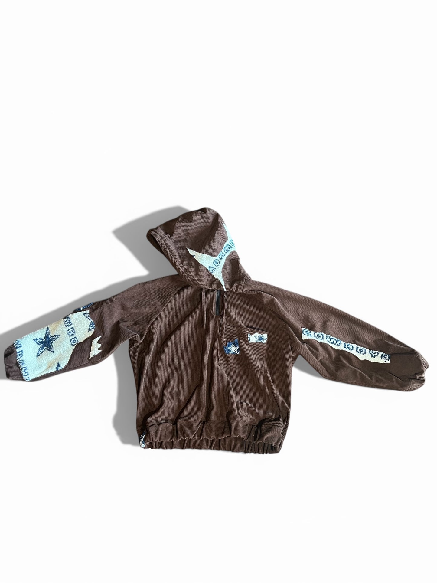 Handcrafted Dallas Cowboys Hoodie Half Zipper