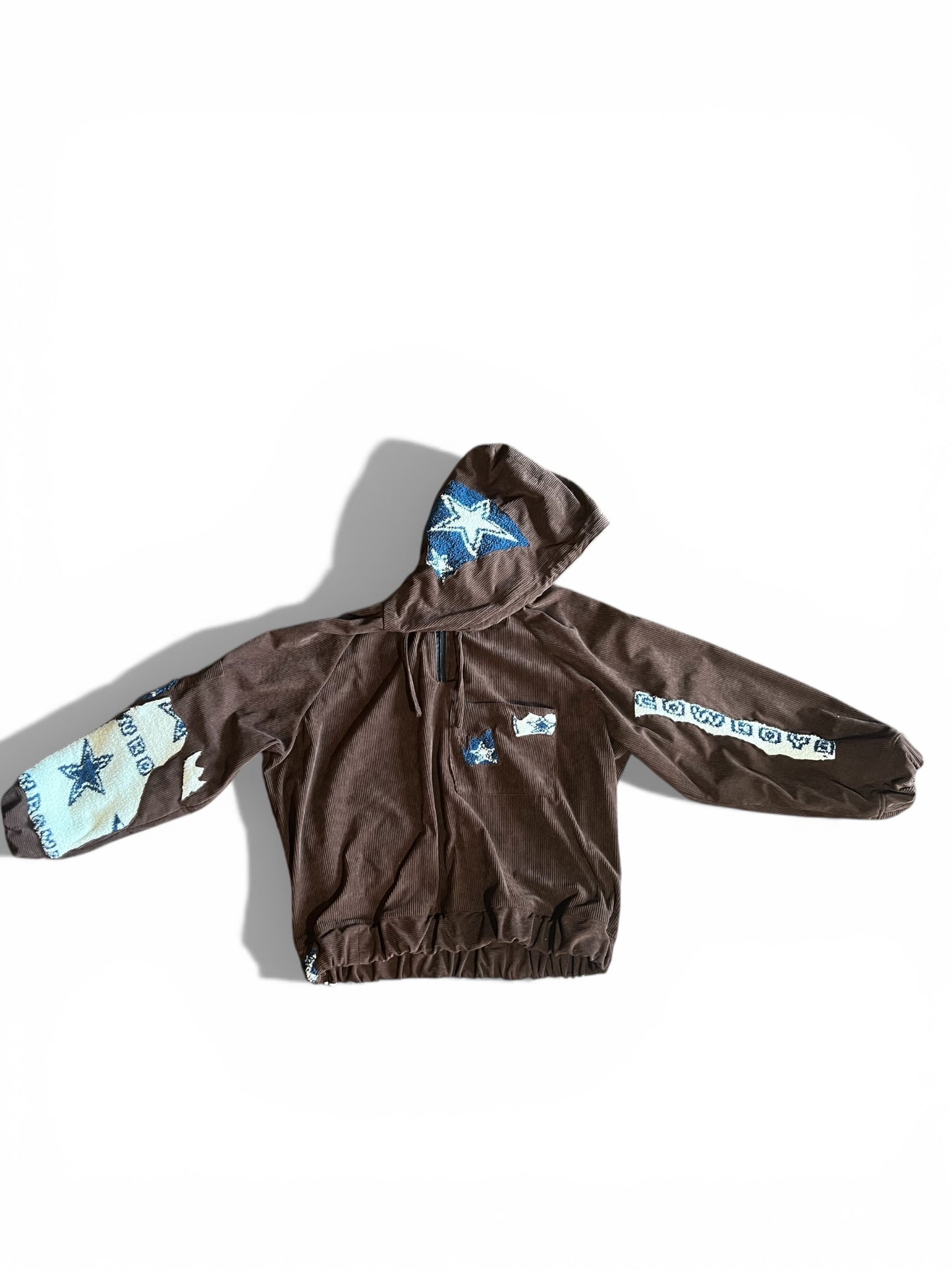 Handcrafted Dallas Cowboys Hoodie Half Zipper