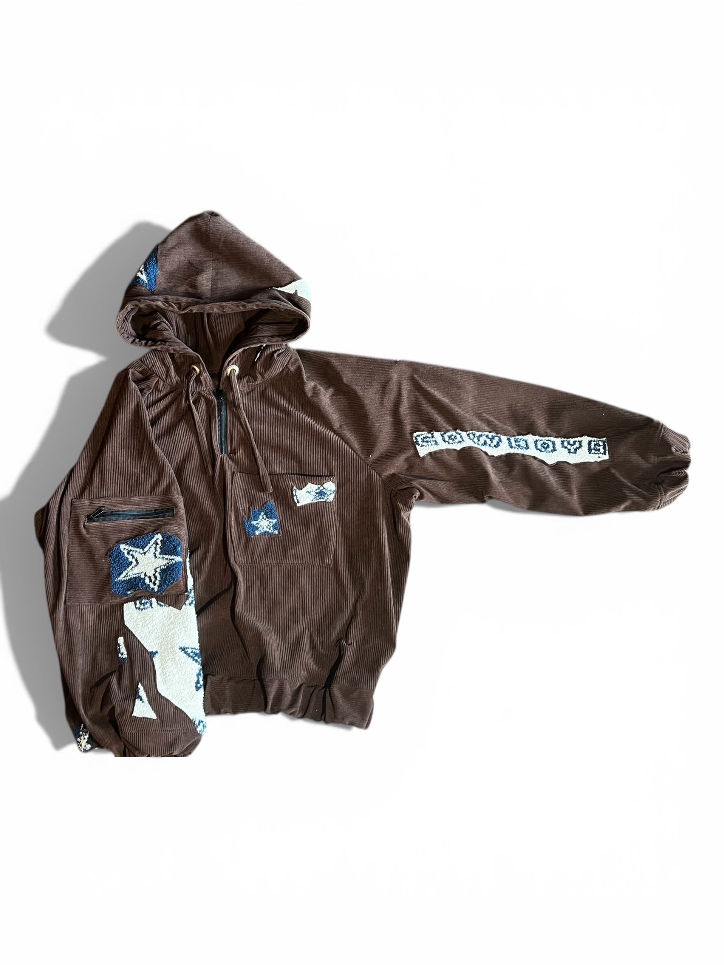 Handcrafted Dallas Cowboys Hoodie Half Zipper